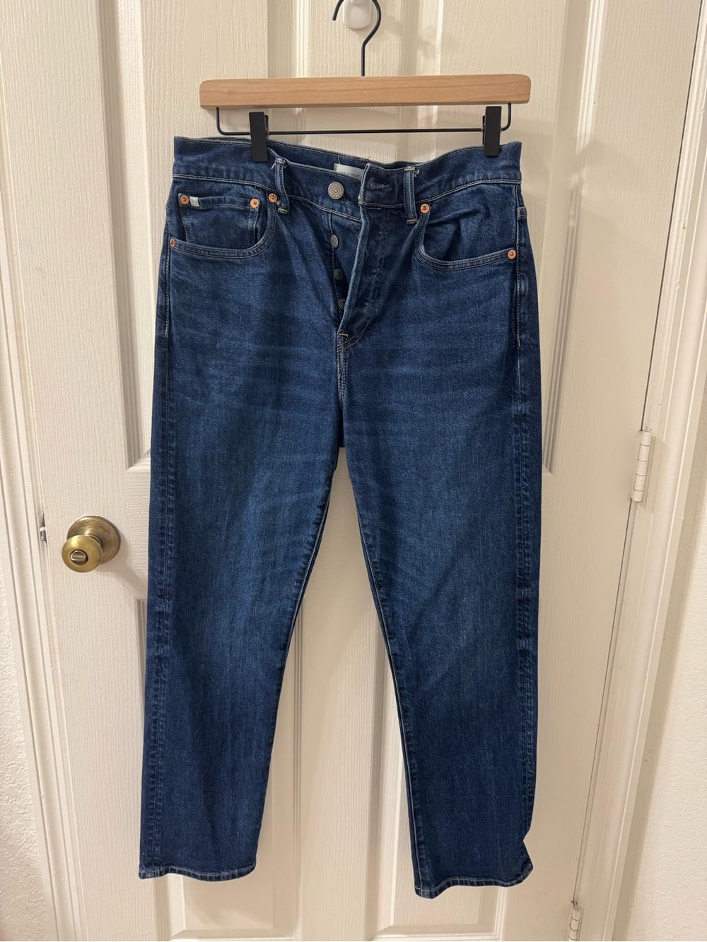 American Eagle AE77 Straight Crop Dark Wash Jeans